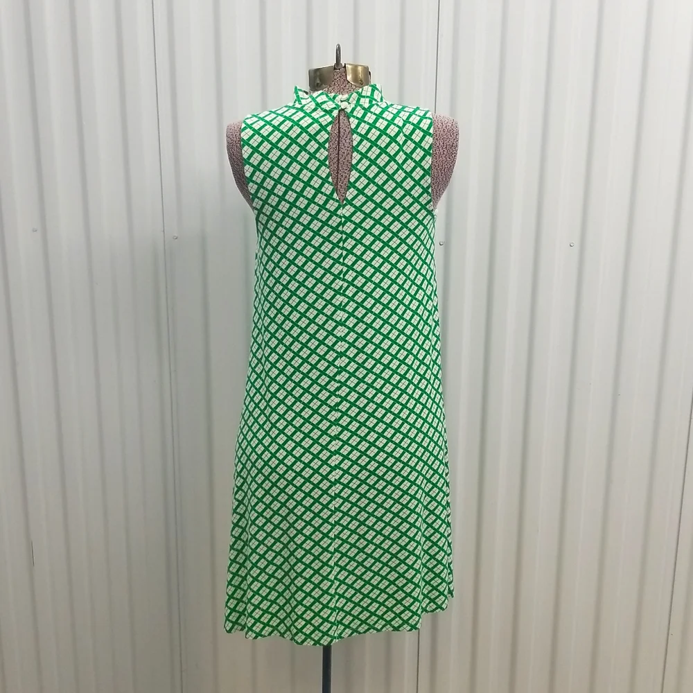 Charming Charlie's Green and White printed Dress - Picture 2 of 7